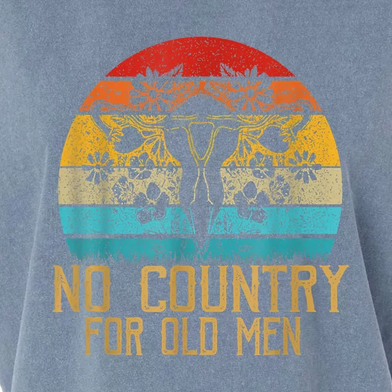 No Country For Old Men Our Uterus Our Choice Feminist Rights Garment-Dyed Women's Muscle Tee