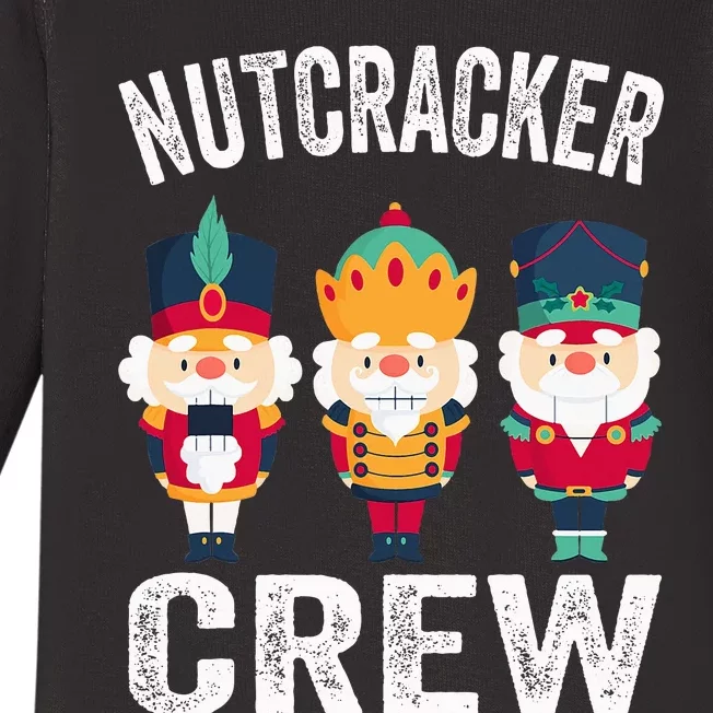 Nutcracker Crew Funny Christmas Nutcracker Baby Long Sleeve Bodysuit