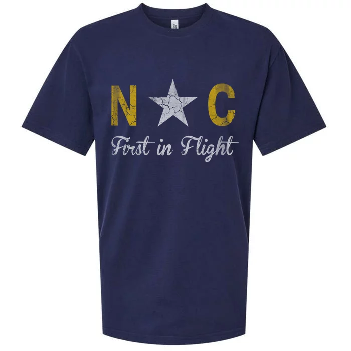 North Carolina First In Flight Vintage Distressed Fade Great Gift Sueded Cloud Jersey T-Shirt