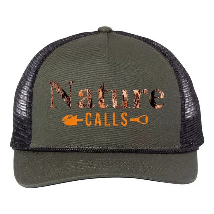 Nature Calls Fall Retro Rope Trucker Hat Cap