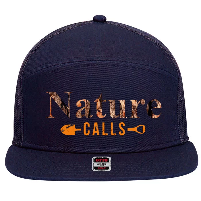 Nature Calls Fall 7 Panel Mesh Trucker Snapback Hat