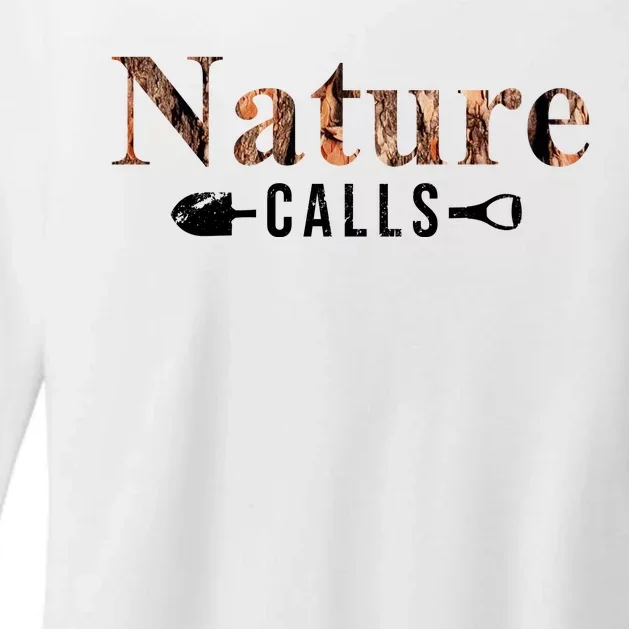 Nature Calls Fall Womens CVC Long Sleeve Shirt