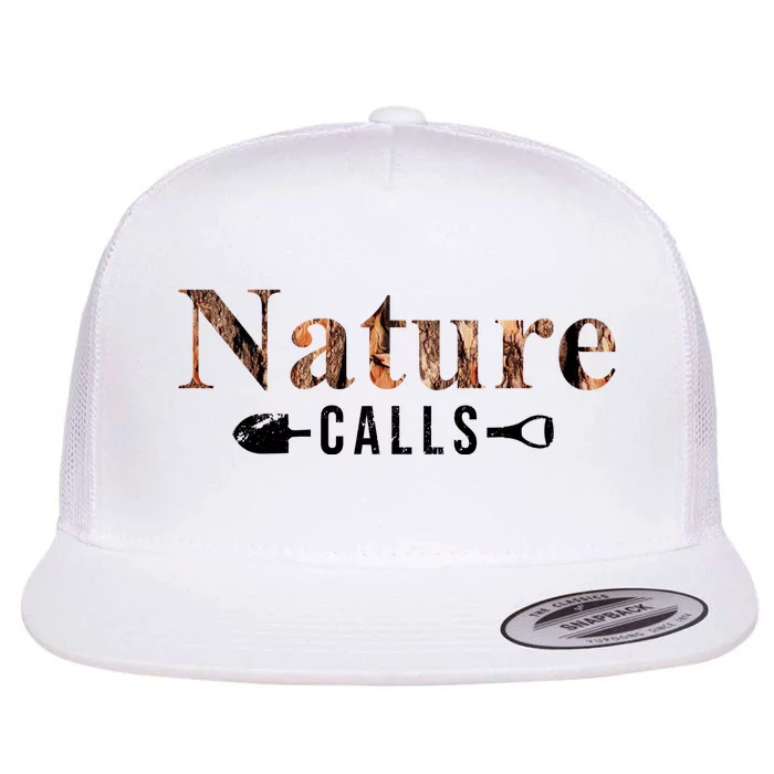 Nature Calls Fall Flat Bill Trucker Hat