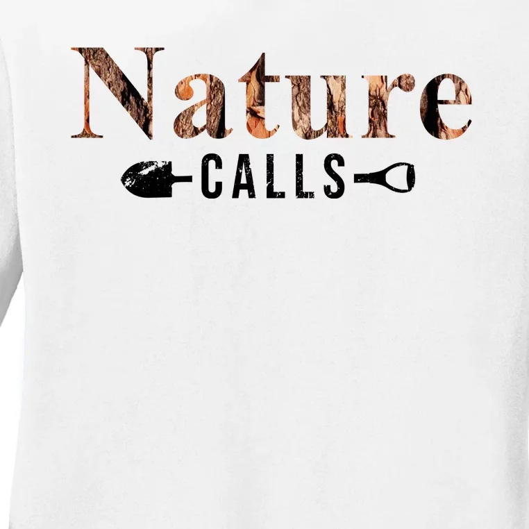 Nature Calls Fall Ladies Long Sleeve Shirt