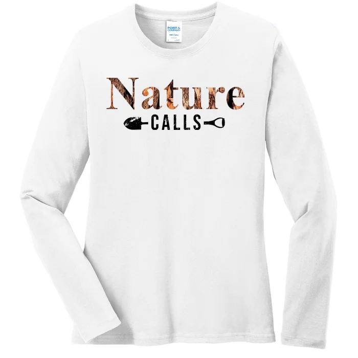 Nature Calls Fall Ladies Long Sleeve Shirt