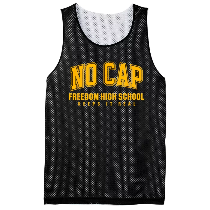 No Cap Freedom High School Keepin It Real Mesh Reversible Basketball Jersey Tank