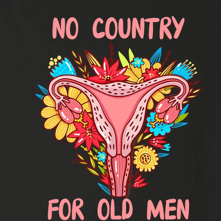 No Country For Old Men Floral Uterus Feminist Women Rights Toddler Long Sleeve Shirt