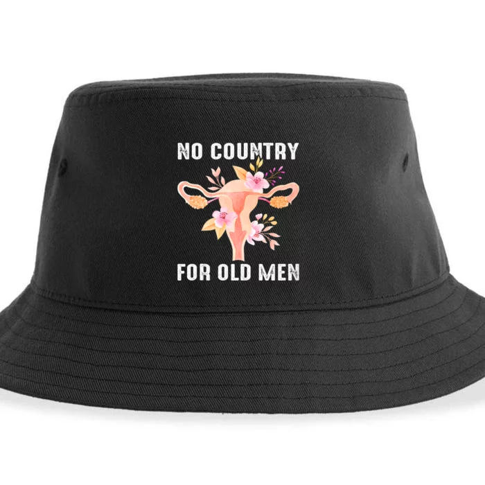 No Country For Old Men Floral Uterus Sustainable Bucket Hat