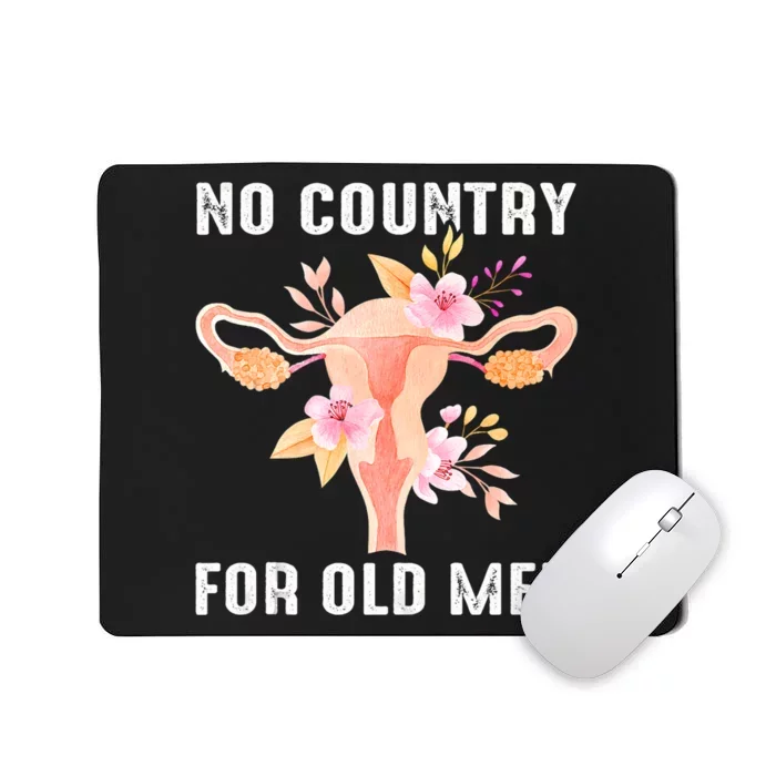 No Country For Old Men Floral Uterus Mousepad