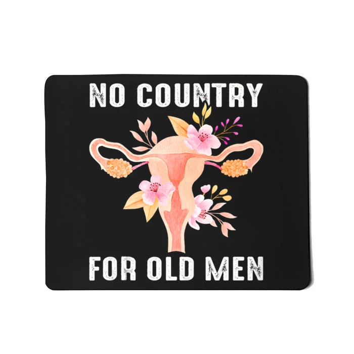 No Country For Old Men Floral Uterus Mousepad