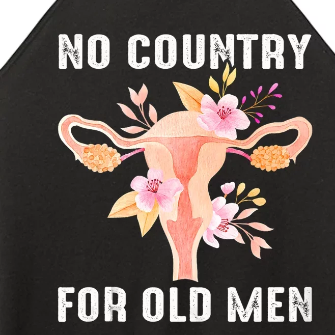 No Country For Old Men Floral Uterus Women’s Perfect Tri Rocker Tank