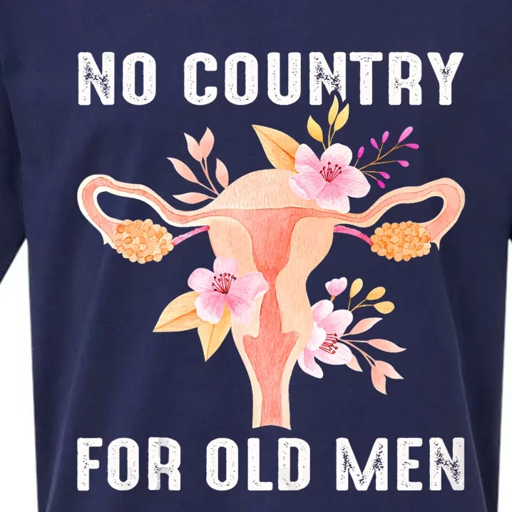 No Country For Old Men Floral Uterus Sueded Cloud Jersey T-Shirt