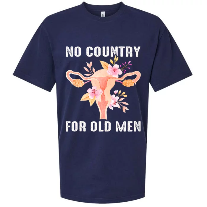 No Country For Old Men Floral Uterus Sueded Cloud Jersey T-Shirt