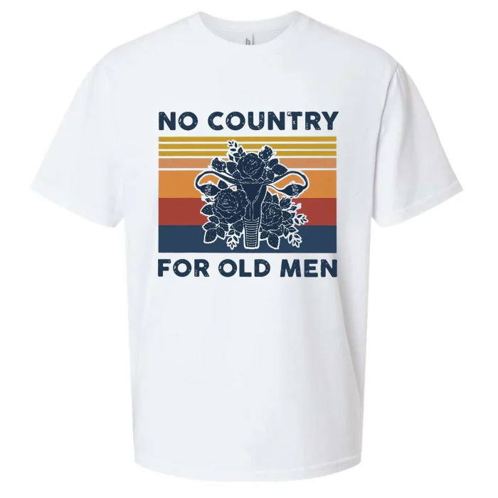 No Country For Old Men Uterus Feminist Women Rights Vintage Sueded Cloud Jersey T-Shirt