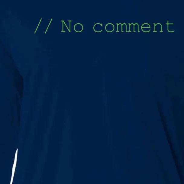 No Comment Funny Programmer Cooling Performance Long Sleeve Crew