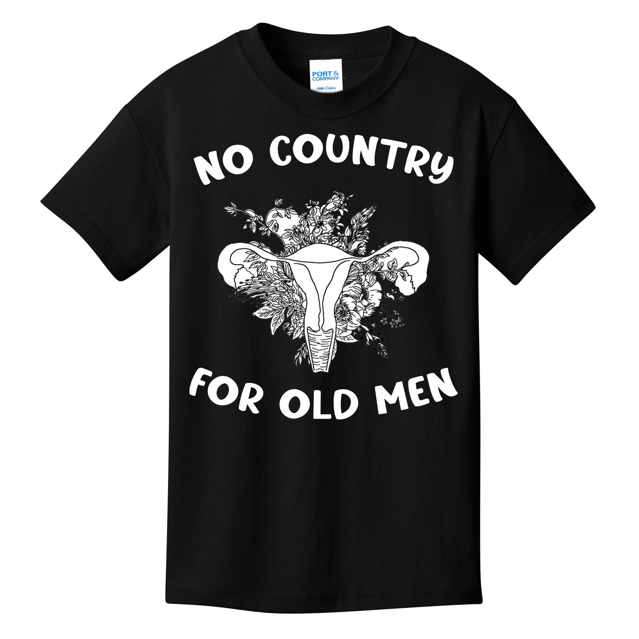 Tank Feminist Shirt No Country For Old Men Crop Women's Rights Feminist Tee UTERUS Pro Choice Shirt