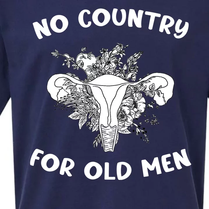 No Country For Old Men Uterus Feminist Women Rights Sueded Cloud Jersey T-Shirt