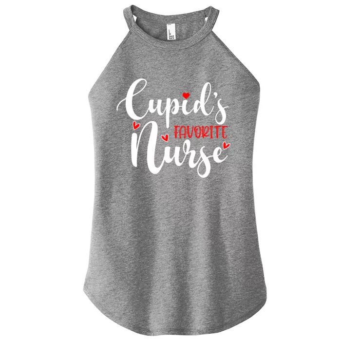 Nurse Cupids Favorite Nurse Valentines Day Funny Gift Women’s Perfect Tri Rocker Tank