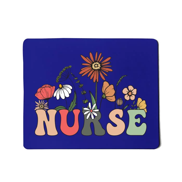 Nurse Cute Flowers Rn Nurse Wildflowers Gift Mousepad