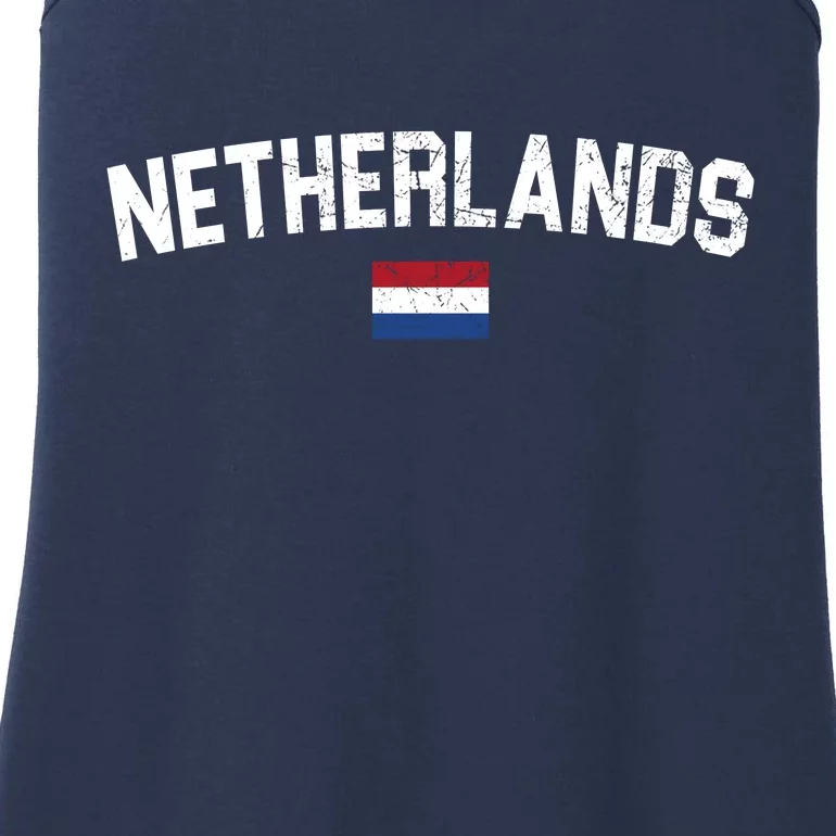 Netherlands Country Flag Logo Ladies Essential Tank