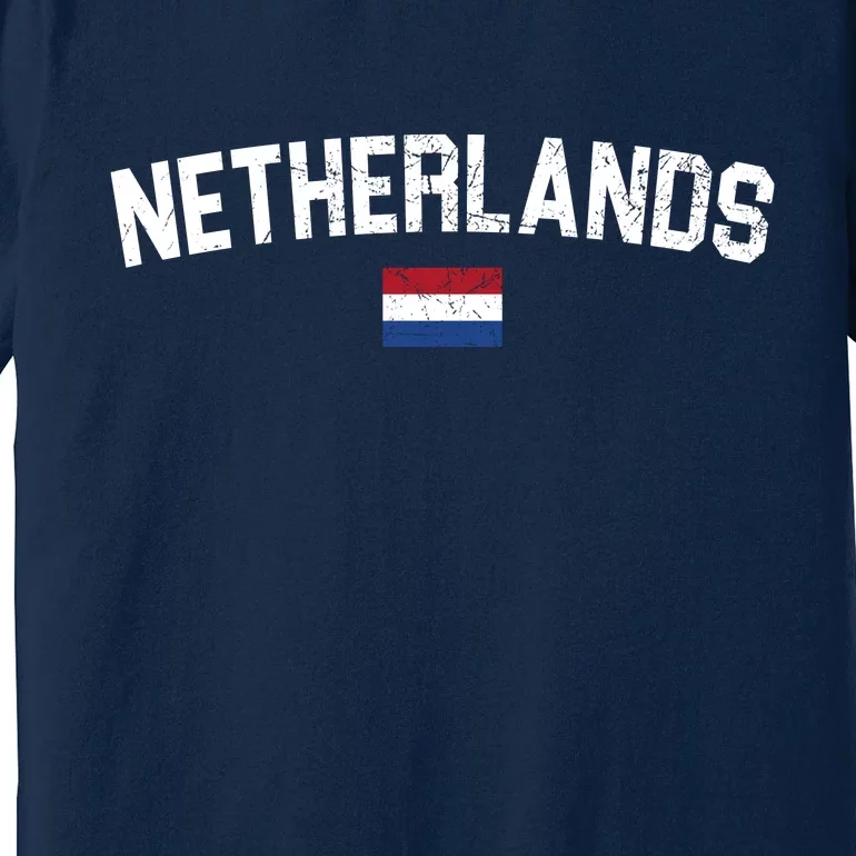 Netherlands Country Flag Logo Premium T-Shirt