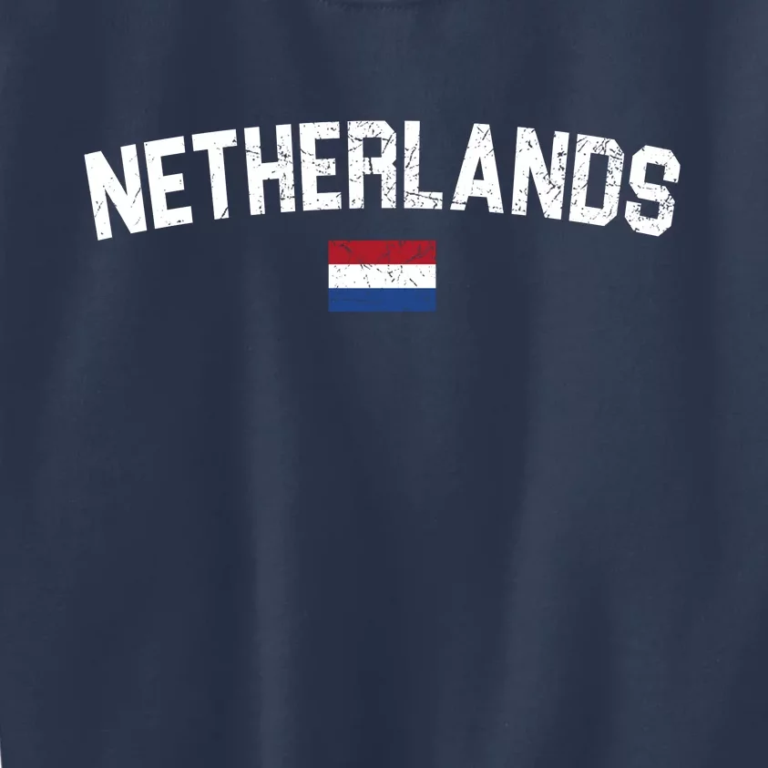 Netherlands Country Flag Logo Kids Sweatshirt