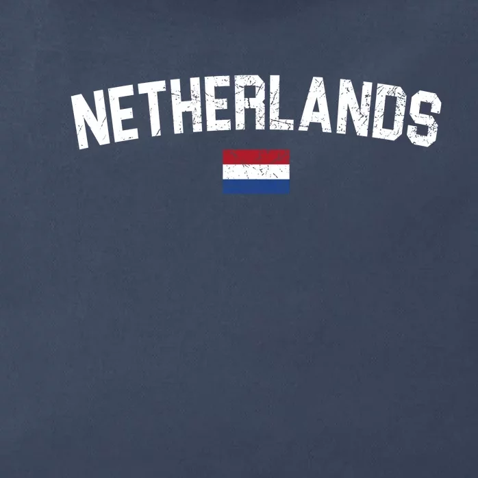 Netherlands Country Flag Logo Zip Tote Bag