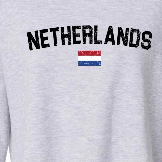 Netherlands Country Flag Logo Cropped Pullover Crew