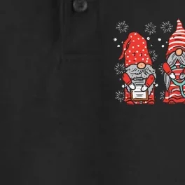 Nurse Christmas Gnomes Cute Xmas Scrub Top For Nurses Women Dry Zone Grid Performance Polo