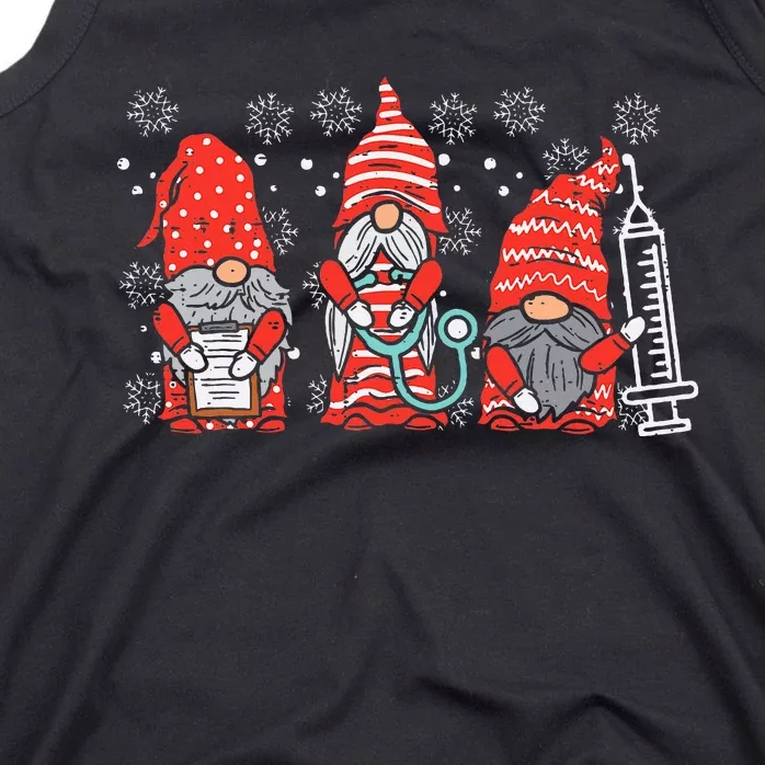 Nurse Christmas Gnomes Cute Xmas Scrub Top For Nurses Tank Top