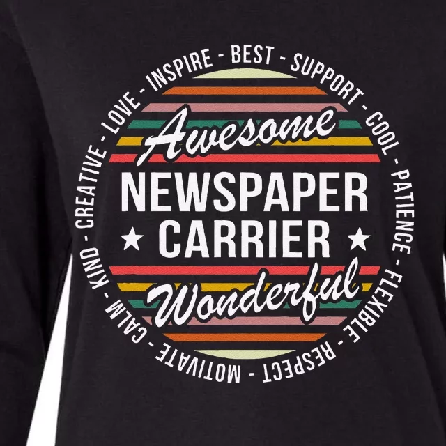 Newspaper Carrier Gifts Appreciation Inspire Womens Cotton Relaxed Long Sleeve T-Shirt