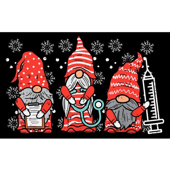 Nurse Christmas Gnomes Cute Nurses Xmas Pajamas PJs Women TShirt Bumper Sticker