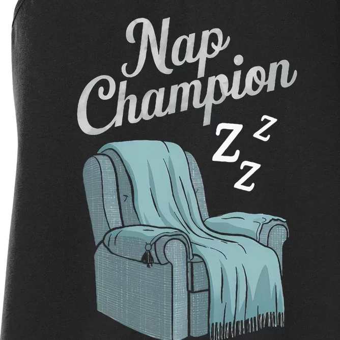 Nap Champion Grandpa And Dad And Papa May Nap Suddenly Women's Racerback Tank