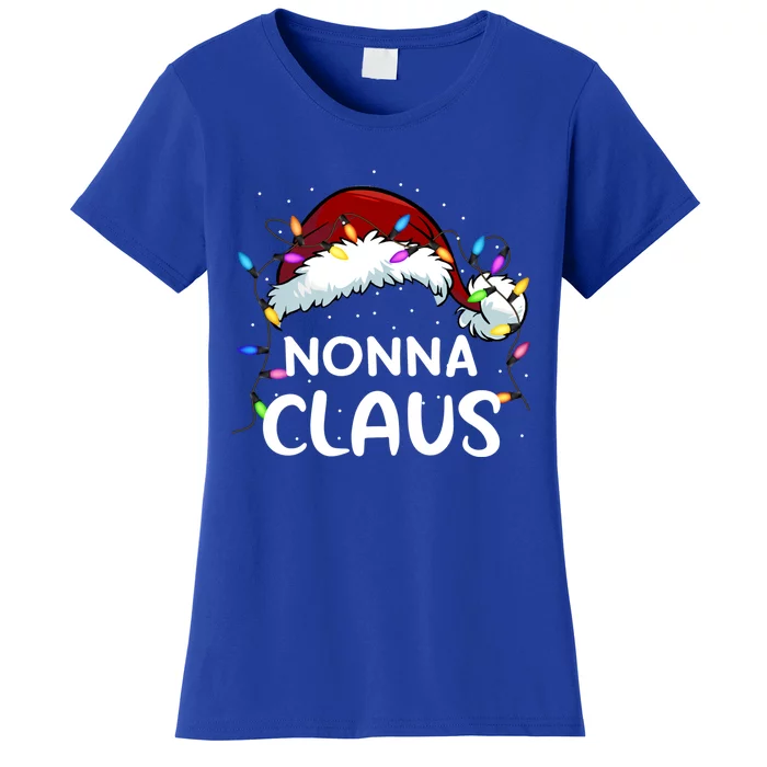 Nonna Claus Gift Christmas Pajama Family Matching Xmas Cute Gift Women's T-Shirt