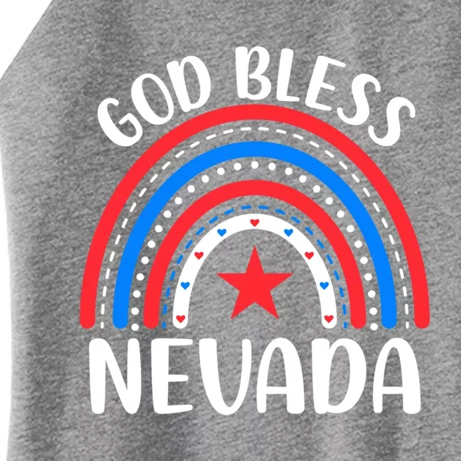 Nevada Cute Gift I Love Nevada Usa Gift Women’s Perfect Tri Rocker Tank