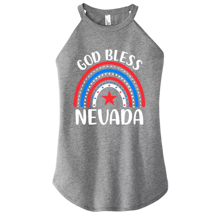 Nevada Cute Gift I Love Nevada Usa Gift Women’s Perfect Tri Rocker Tank