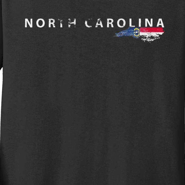 North Carolina Gifts NC Graphic S For Women. Men NC Kids Long Sleeve Shirt