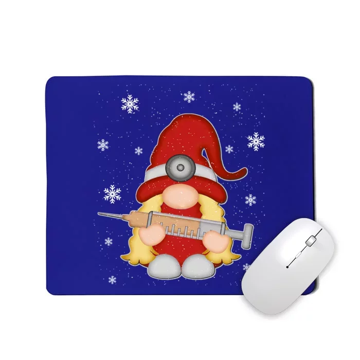 Nurse Christmas Gnomes Cute Xmas Scrub Top For Nurses Gift Mousepad