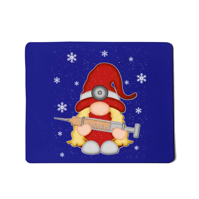 Nurse Christmas Gnomes Cute Xmas Scrub Top For Nurses Gift Mousepad