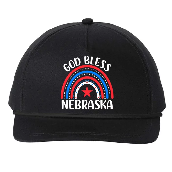 Nebraska Cute Gift I Love Nebraska Usa Gift Snapback Five-Panel Rope Hat