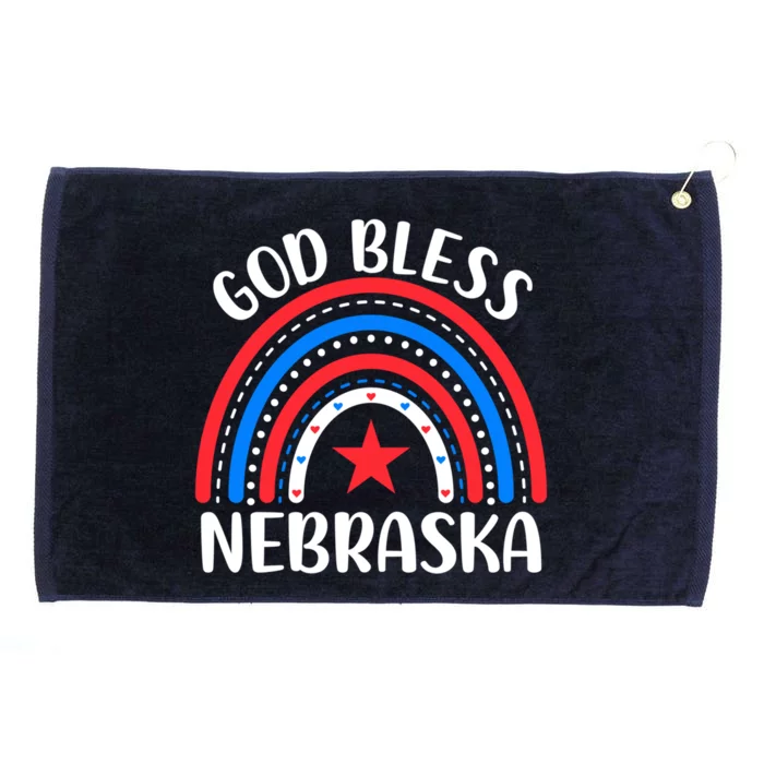 Nebraska Cute Gift I Love Nebraska Usa Gift Grommeted Golf Towel