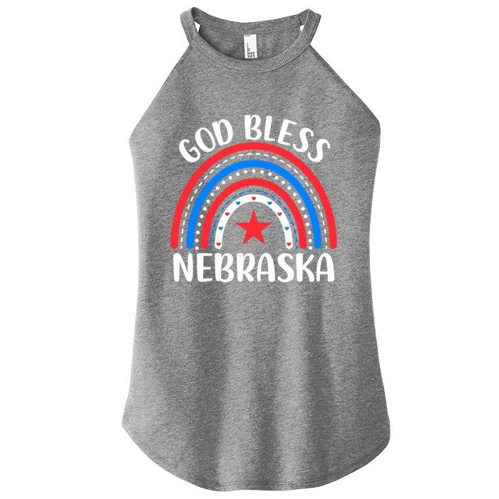 Nebraska Cute Gift I Love Nebraska Usa Gift Women’s Perfect Tri Rocker Tank