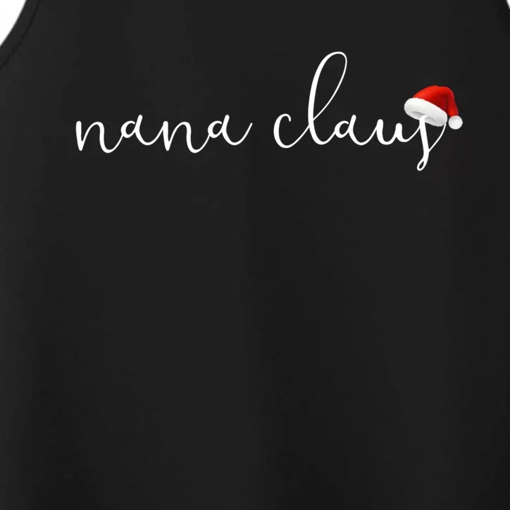 Nana Claus Grandma For Christmas Santa Plaid Gift Performance Tank