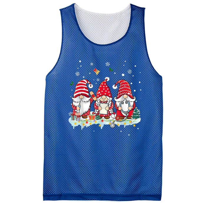 Nurse Christmas Gnomes Cute Xmas Scrub Top For Nurses Gift Mesh Reversible Basketball Jersey Tank