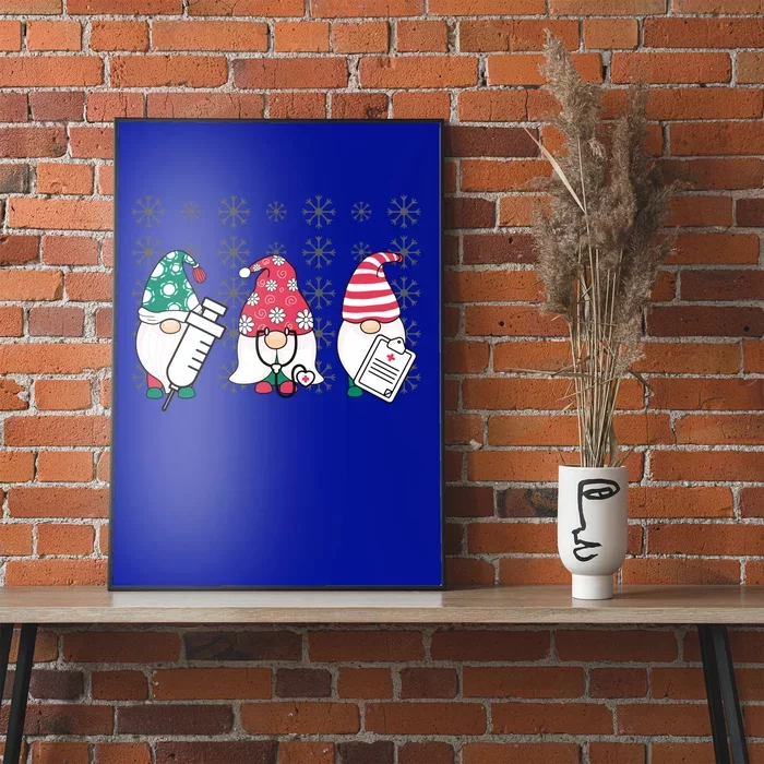 Nurse Christmas Gnomes Cute Nurses Xmas Pajamas Gift Poster