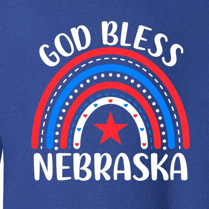 Nebraska Cool Gift I Love Nebraska Usa Gift Toddler Sweatshirt