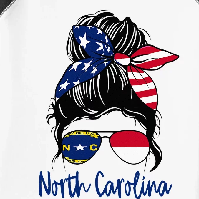 North Carolina Girl North Carolina Flag State Girlfriend Infant Baby Jersey Bodysuit