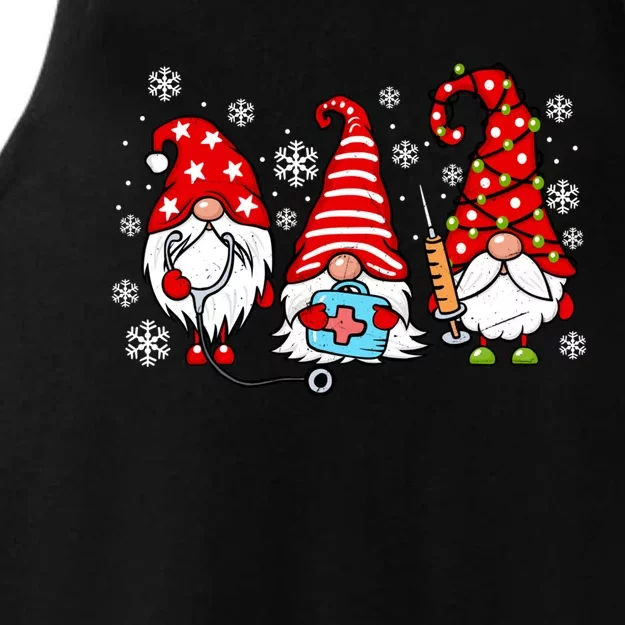 Nurse Christmas Gnomes Xmas Scrub Top Er Rn Nursing Gnomies Gift Ladies Tri-Blend Wicking Tank