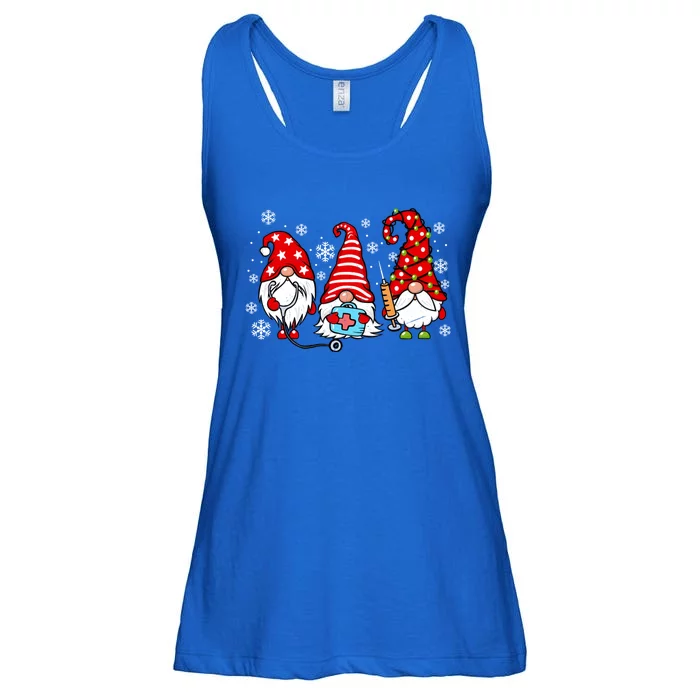 Nurse Christmas Gnomes Xmas Scrub Top Er Rn Nursing Gnomies Gift Ladies Essential Flowy Tank