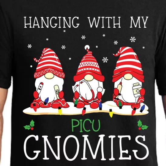 Nurse Christmas Gnome Cool Picu Nurse Christmas Lights Pajama Set